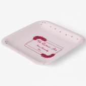 ピンクローズキンセアニラ ペーパープレート (傾斜あり)