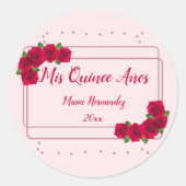 ピンクローズキンセアニラ ラウンドシール (正面)