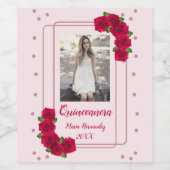 ピンクローズキンセアニラ ワインラベル (シングルラベル)