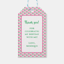 ピンクローズギフトラベル ギフトタグ