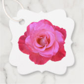 ピンクローズギフトラベル フェイバータグ (正面)