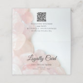 ピンクローズクォーツストーンズサロンスパ折り畳み ロイヤリティカード (外部開封)