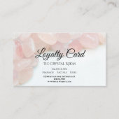 ピンクローズクォーツストーンズサロンスパ ロイヤリティカード (正面)