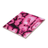 ピンクローズクォーツ瑪瑙ジオデス抽象芸術パターン タイル (側面)