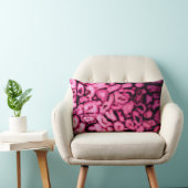 ピンクローズクォーツ瑪瑙ジオデス抽象芸術パターン ランバークッション (椅子)