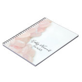 ピンクローズクォーツ結婚のゲストブック ノートブック (左側)