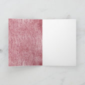 ピンクローズグリッターゼブラ動物 カード (内部)