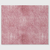 ピンクローズグリッターゼブラ動物 ラッピングペーパー (フラット)