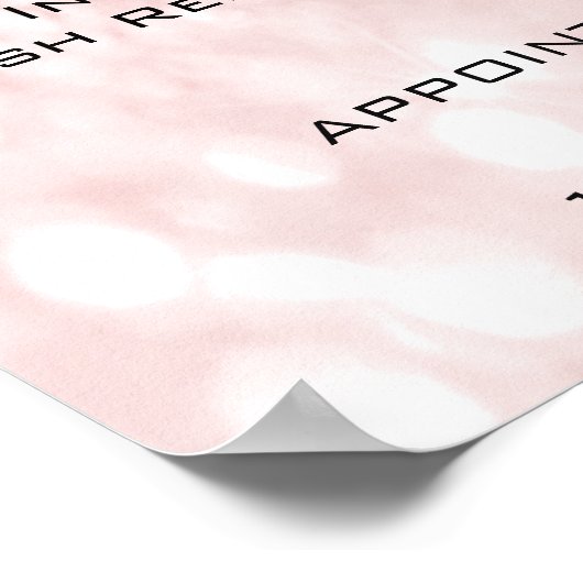 ピンクローズグリッターメイクアップ目まぶし価格 ポスター (角)