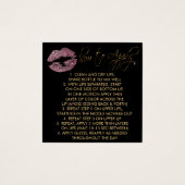 ピンクローズグリッターリップ2 – 適用方法 (正面)