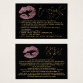 ピンクローズグリッターリップ – 適用方法 (正面&裏面)