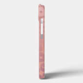 ピンクローズゴルフグリッターヒョウの質感 Case-Mate iPhoneケース (裏面 / 左)