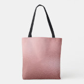 ピンクローズゴールドフォイルエレガントモノグラムブックバッグ トートバッグ (裏面)