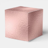 ピンクローズゴールドフォイル&スパークルモノグラム フェイバーボックス (裏面サイド)