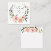 ピンクローズサンキュースクウェア名刺 スクエア名刺 (正面/裏面)