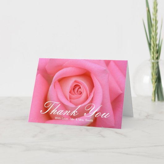 ピンクローズサンキュー サンキューカード (正面)