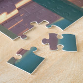 ピンクローズサンライズ – マーサズヴィネヤード ジグソーパズル (側面)