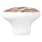 ピンクローズシャビーエレガントシックフローラファームハウス セラミックノブ (側面)