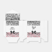 ピンクローズシルバーグリッター&スパークルビーフボックス フェイバーボックス (折り畳みなし)