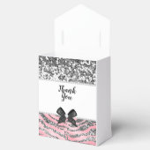 ピンクローズシルバーグリッター&スパークルビーフボックス フェイバーボックス (オープン)