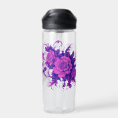 ピンクローズシームレス ウォーターボトル (背面)