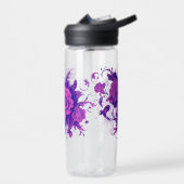 ピンクローズシームレス ウォーターボトル (左面)