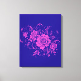 ピンクローズシームレス キャンバスプリント