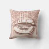 ピンクローズスパークマーメイドユニコーンキス花嫁16th クッション (裏面)