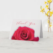 ピンクローズスワッグカスタムサンキューカード カード (黄色い花)