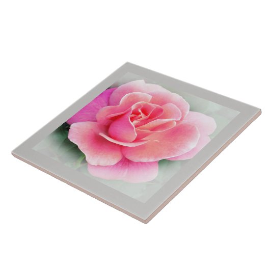 ピンクローズセラミックタイル タイル (側面)