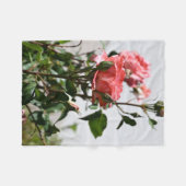 ピンクローズソフトブランケット フリースブランケット (正面(横))