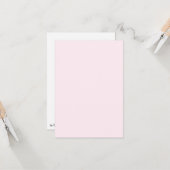 ピンクローズソフトホワ淡い色のイトパステル無地のカラー カード (正面/裏面インサイチュ)