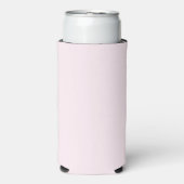 ピンクローズソフトホワ淡い色のイトパステル無地のカラー スリム缶クーラー (Seltzer正面)