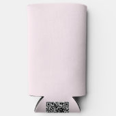 ピンクローズソフトホワ淡い色のイトパステル無地のカラー スリム缶クーラー (正面)