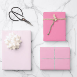 ピンクローズソフトホワ淡い色のイトパステル無地のカラー ラッピングペーパーシート