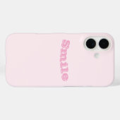 ピンクローズソフトホワ淡い色のイトパステル無地のカラー Case-Mate iPhoneケース (裏面 (横))