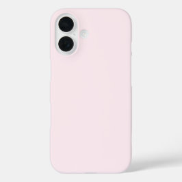ピンクローズソフトホワ淡い色のイトパステル無地のカラー iPhone 16ケース