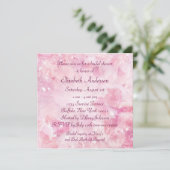 ピンクローズダイアモンズピンクブライダルシャワー 招待状 (スタンド正面)