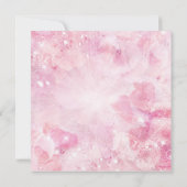 ピンクローズダイアモンズピンクブライダルシャワー 招待状 (裏面)