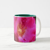 ピンクローズチョークスケッチフローラアート ツートーンマグカップ (正面右)