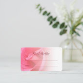 ピンクローズテーブルエスコート プレイスカード (スタンド正面)