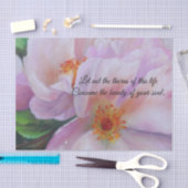 ピンクローズデカ感動的ップページ紙 薄葉紙 (クラフト)