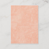 ピンクローズデザインビジネスプロファイルカード 名刺 (裏面)