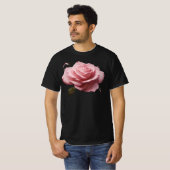 ピンクローズデザイン Tシャツ (正面フル)