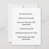 ピンクローズドリームキャッチャーフローラ夢 出欠カード (裏面)