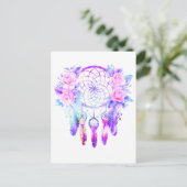 ピンクローズドリームキャッチャーフローラ夢 案内ポストカード (スタンド正面)