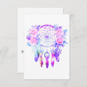 ピンクローズドリームキャッチャーフローラ夢 案内状 (正面/裏面)