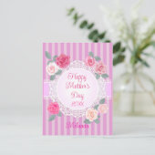 ピンクローズハッピーマザーズデー シーズンポストカード (スタンド正面)