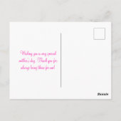 ピンクローズハッピーマザーズデー ポストカード (裏面)