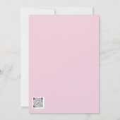 ピンクローズバイブル聖句アートフラットノートカード サンキューカード (裏面)